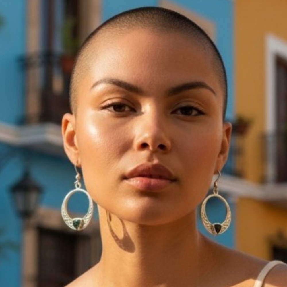 ✨️Peridot And Sterling Silver Celtic Knot Hoop Earrings!